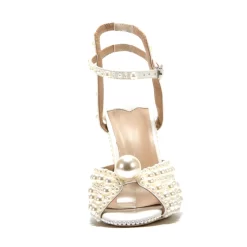 Beige Pearl Wedding Sandals Vintage Peep Toe Ankle Strap Stiletto Bridal Heels -Ladies Fashion Shoes beige pearl wedding sandals vintage peep toe ankle strap stiletto bridal heels 3 .jpg.mst