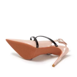 Blush Patent Leather Criss-Cross Stiletto Heel Slingback Dancing Pumps -Ladies Fashion Shoes blush patent leather criss cross stiletto heel slingback dancing pumps 5 .jpg.mst