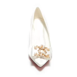 Satin Bow Pearl Pump Heels Block Heel Pumps Bridal Wedding Shoes For Women -Ladies Fashion Shoes bridal shoes pearls low block heel closed toe court heels 3 1 1.jpg.mst