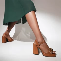 Chain Embellished Ankle Strap Platform Sandals Chunky High Heels -Ladies Fashion Shoes chain embellished ankle strap platform sandals chunky high heels 14 1.jpg.mst