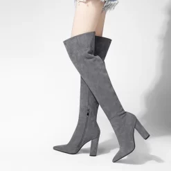 Chunky Heel Zipper Wide Calf Long Dress Boots 31 Chunky Heel Zipper Wide Calf Long Dress Boots -Ladies Fashion Shoes chunky heel zipper wide calf long dress boots 4 3.jpg.mst