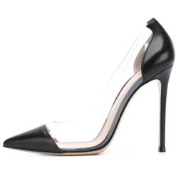 Clear Pvc Pointed Toe Pumps Stilettos Women's Court High Heels 10cm -Ladies Fashion Shoes clear pvc pointed toe pumps stilettos women s court high heels 10cm 6 2 1.jpg.mst