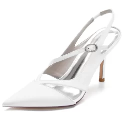 Clear Satin Slingbacks Heels Closed Toe Cross Strap Bridal Shoes 27 Clear Satin Slingbacks Heels Closed Toe Cross Strap Bridal Shoes -Ladies Fashion Shoes clear satin slingbacks heels closed toe cross strap bridal shoes 5 1.jpg.mst