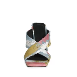 Denim Cross Strap Mule Sandals Chunky Heels Slide Shoes -Ladies Fashion Shoes denim heels slide sandals chunky heel mule shoes for outgoing 9 1.jpg.mst