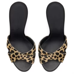 Dresses Cheetah Horse Hair High Heel Mules Shoes 5 Inch Heels Sandals -Ladies Fashion Shoes dresses leopard print high heel mules shoes 5 inch heels sandals 5 .jpg.mst