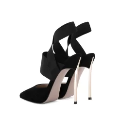 Black Pointed Elastic Cross Strap Slingback Sandals Stiletto Heel Party Shoes -Ladies Fashion Shoes elastic strap sandals pointed toe stiletto heels wide band pumps shoes 12 1 1.jpg.mst