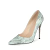 Fashion Marble Prints Pumps Heels Pointed Toe Stilettos Heels Dress Shoes