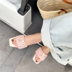 Fashion Woven Slipper Shoes Hollow Out Slide Sandals -Ladies Fashion Shoes fashion woven leather slipper shoes hollow out slide sandals 5 1.jpg.mst