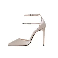 Ankle Strap Satin D'orsay Pumps Stiletto Heels Double Crystal Straps Wedding Shoes 17 Ankle Strap Satin D'orsay Pumps Stiletto Heels Double Crystal Straps Wedding Shoes -Ladies Fashion Shoes fbf 2 5.jpg.mst
