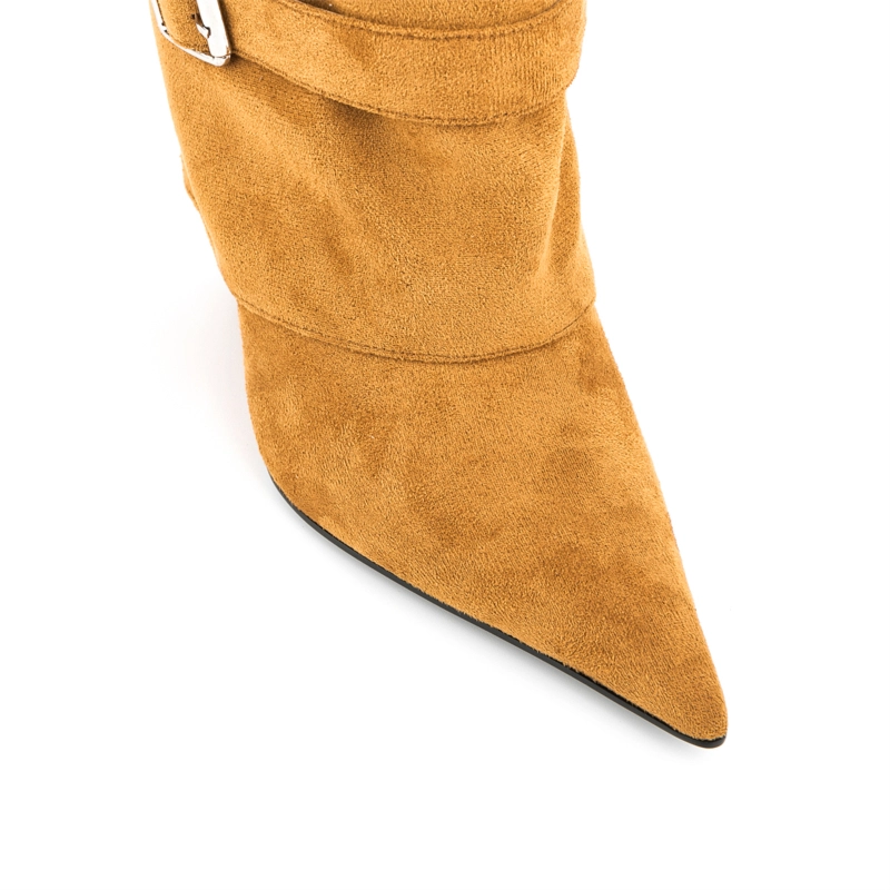Foldover Mid-Calf Boots Wedge Heel Women Boots 9 Foldover Mid-Calf Boots Wedge Heel Women Boots - Image 7