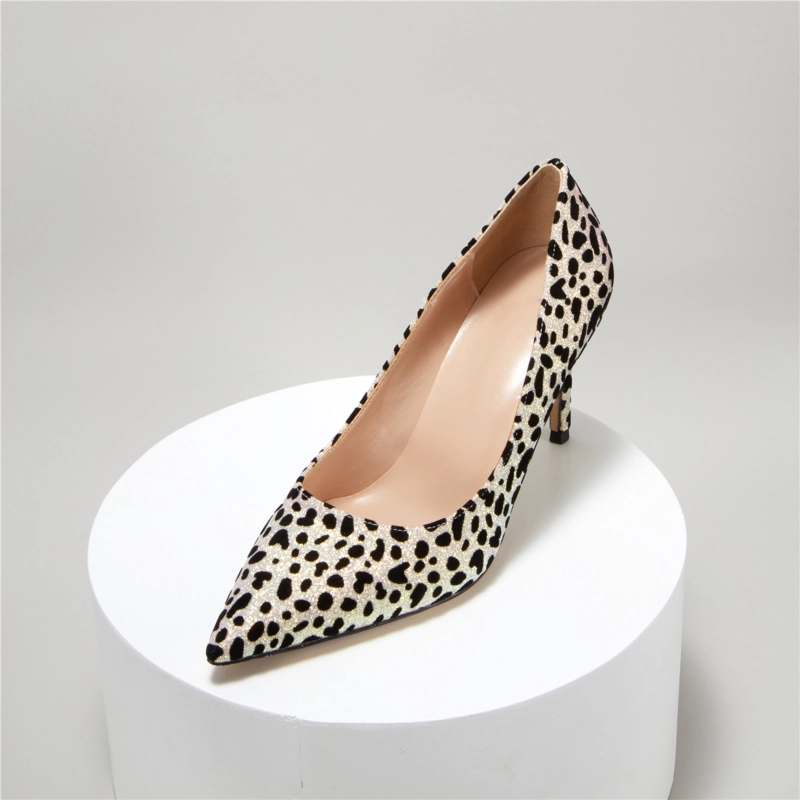 Fashion Glitter Leopard Prints Stilettos Heeled Pumps Dresses Dance High Heels For Women 3 Fashion Glitter Leopard Prints Stilettos Heeled Pumps Dresses Dance High Heels For Women