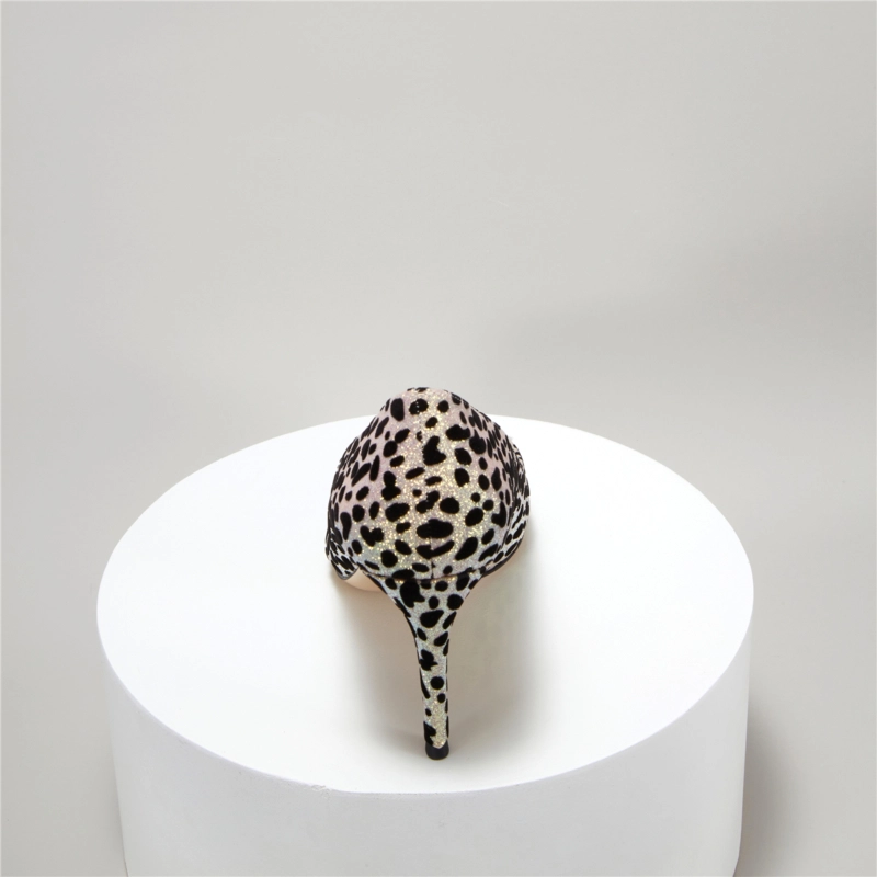 Fashion Glitter Leopard Prints Stilettos Heeled Pumps Dresses Dance High Heels For Women 6 Fashion Glitter Leopard Prints Stilettos Heeled Pumps Dresses Dance High Heels For Women - Image 4