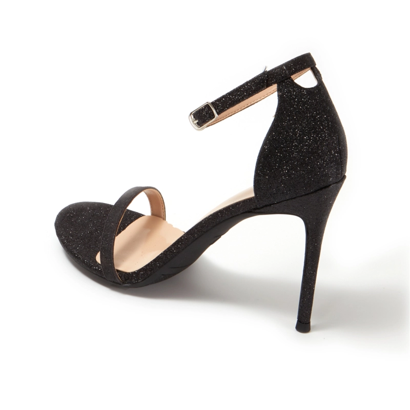 Glitter Open Toe Ankle Strap Sexy Stiletto Heel Sequined Sandals 21 Glitter Open Toe Ankle Strap Sexy Stiletto Heel Sequined Sandals - Image 19