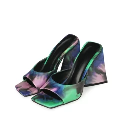 Graffiti Square Toe Slide Party Sandal High Heels PU Mule Sandals -Ladies Fashion Shoes graffiti square toe slide party sandal high heels pu mule sandals 1 1 1.jpg.mst