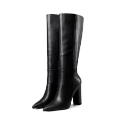 Heeled Dress Mid Calf Boots Knee High Boot