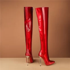 Holographic Heeled Thigh High Boots Wide Calf Zipper Stiletto Boots -Ladies Fashion Shoes holographic heeled thigh high boots wide calf zipper boots 16 1 1.jpg.mst