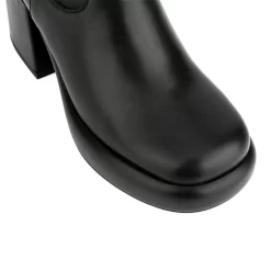 Women's Vegan Leather Round Toe Platform Chunky Heel Ankle Boots -Ladies Fashion Shoes hs1207 102.jpg.mst