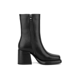 Women's Vegan Leather Square Toe Platform Chunky Heel Ankle Boots 16 Women's Vegan Leather Square Toe Platform Chunky Heel Ankle Boots -Ladies Fashion Shoes hs1207 106 1.jpg.mst
