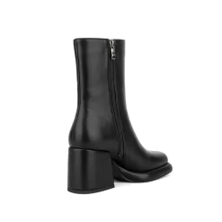 Women's Vegan Leather Square Toe Platform Chunky Heel Ankle Boots 17 Women's Vegan Leather Square Toe Platform Chunky Heel Ankle Boots -Ladies Fashion Shoes hs1207 107 1.jpg.mst