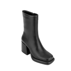 Women's Vegan Leather Square Toe Platform Chunky Heel Ankle Boots 15 Women's Vegan Leather Square Toe Platform Chunky Heel Ankle Boots -Ladies Fashion Shoes hs1207 109.jpg.mst