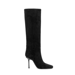 Women's Suede Square Toe Knee High Heel Boots 28 Women's Suede Square Toe Knee High Heel Boots -Ladies Fashion Shoes hs1207 220 1.jpg.mst