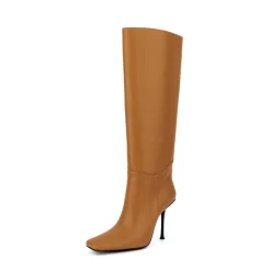 Women's Square Toe Knee High Heel Boots -Ladies Fashion Shoes hs1207 233 1.jpg.mst