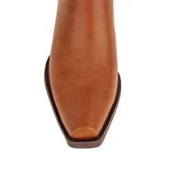 Brown Vintage Square Toe Western Cowboy Boots Block Heel Mid Calf Booties -Ladies Fashion Shoes hs1207 301.jpg.mst