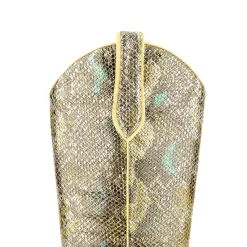 Golden Python Alomnd Toe Block Heel Vintage Western Cowboy Boots -Ladies Fashion Shoes hs1207 309.jpg.mst