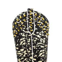 Black Cheetah Printed Square Toe Block Heel Mid Calf Western Cowboy Boots -Ladies Fashion Shoes hs1207 318.jpg.mst