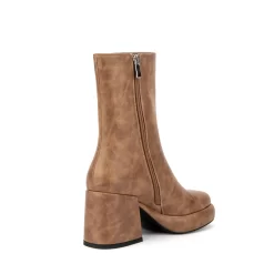 Women's Vegan Leather Round Toe Block Heel Ankle Boots -Ladies Fashion Shoes hs1207 458 1.jpg.mst