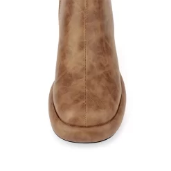 Women's Vegan Leather Round Toe Block Heel Ankle Boots -Ladies Fashion Shoes hs1207 461 1.jpg.mst