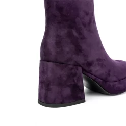 Women's Vegan Leather Round Toe Block Heel Ankle Boots -Ladies Fashion Shoes hs1207 483 1.jpg.mst