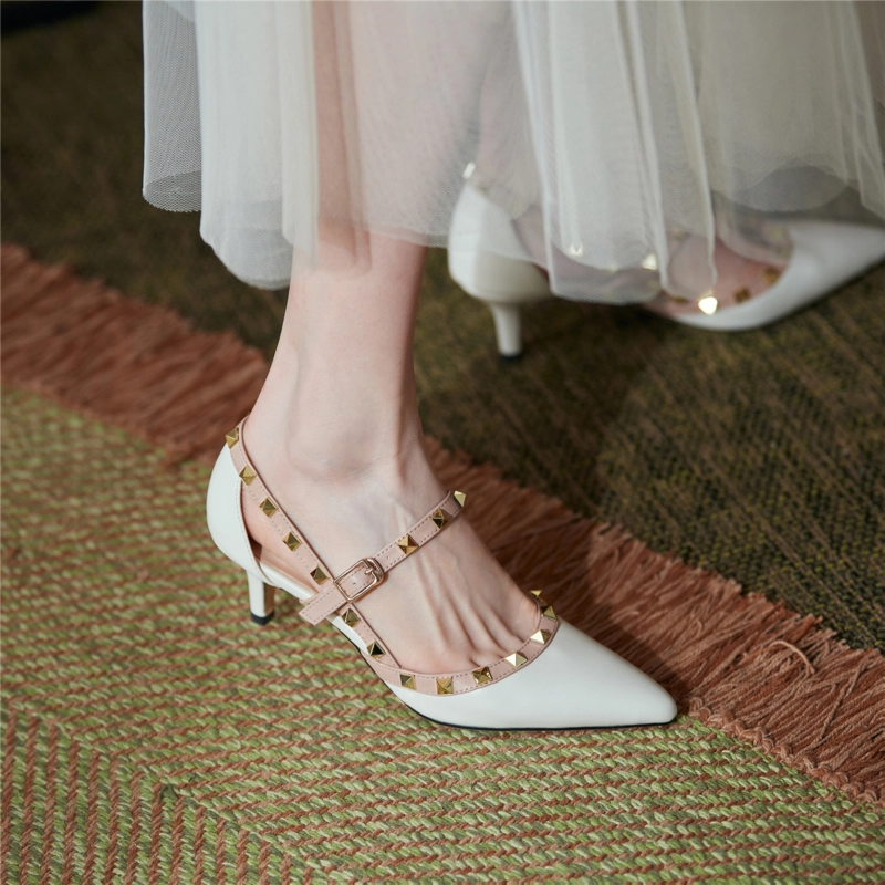 New Arrival Rivets Strap Heels Mary Jane Kitten Heel Pumps 11 New Arrival Rivets Strap Heels Mary Jane Kitten Heel Pumps - Image 9