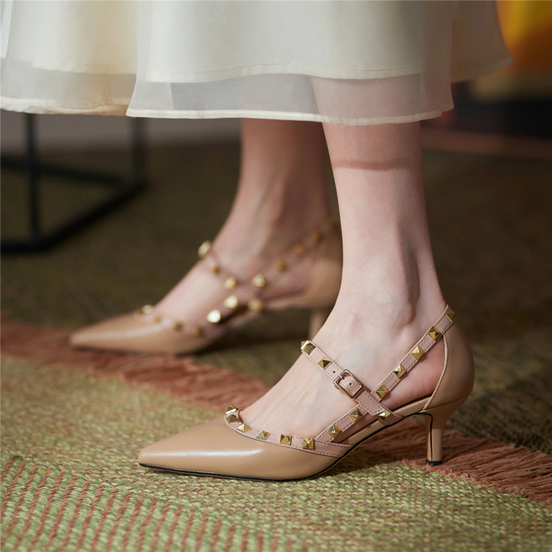 New Arrival Rivets Strap Heels Mary Jane Kitten Heel Pumps 22 New Arrival Rivets Strap Heels Mary Jane Kitten Heel Pumps - Image 20