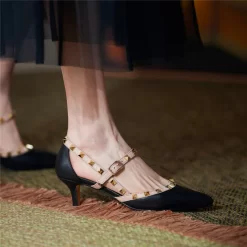 New Arrival Rivets Strap Heels Mary Jane Kitten Heel Pumps 35 New Arrival Rivets Strap Heels Mary Jane Kitten Heel Pumps -Ladies Fashion Shoes htk f55 1 33 1.jpg.mst