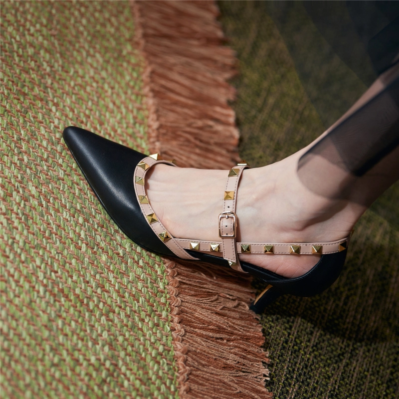 New Arrival Rivets Strap Heels Mary Jane Kitten Heel Pumps 18 New Arrival Rivets Strap Heels Mary Jane Kitten Heel Pumps - Image 16