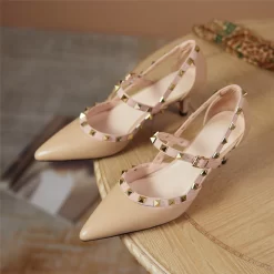 New Arrival Rivets Strap Heels Mary Jane Kitten Heel Pumps 40 New Arrival Rivets Strap Heels Mary Jane Kitten Heel Pumps -Ladies Fashion Shoes htk f55 1 5 1.jpg.mst