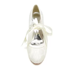 Women's Retro Lace Spool Heels Wedding Shoes Lace Up Alomond Toe Pumps -Ladies Fashion Shoes jy 36862 555 1 1.jpg.mst