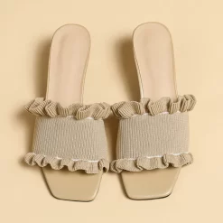 Knit Ruffle Open Toe Mule Heel Sandals -Ladies Fashion Shoes knit ruffle open toe mule heel sandals 18 1.jpg.mst