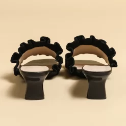 Knit Ruffle Open Toe Mule Heel Sandals -Ladies Fashion Shoes knit ruffle open toe mule heel sandals 23 1.jpg.mst