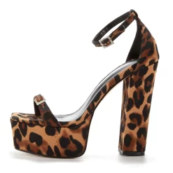 Leopard Print Platform Chunky Heels Ankle Strap Buckle Heeled Sandals -Ladies Fashion Shoes leopard print platform chunky heels sandals 2.jpg.mst
