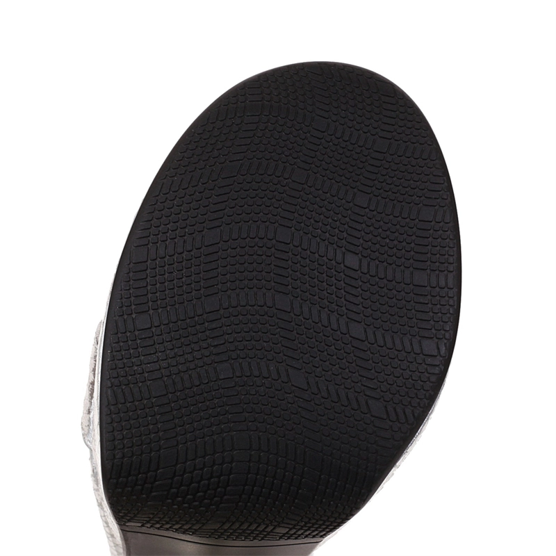 Metallic Snake Embossed Platform Sandals Ankle Strap High Heels With Zipper - Image 5