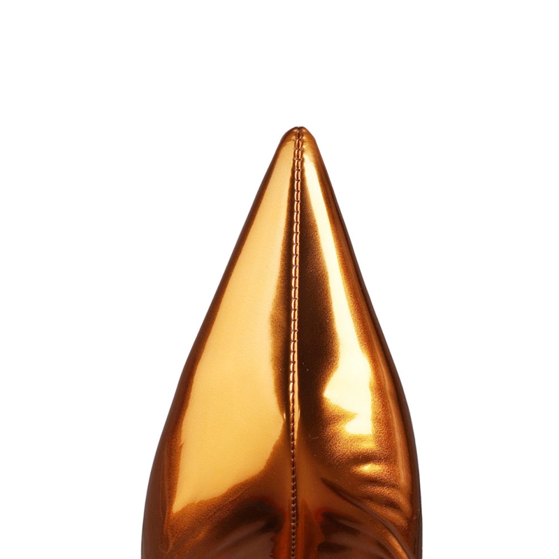 Mirror Long Knee High Boots Metallic Stiletto Heel Shiny Dress Boots 13 Mirror Long Knee High Boots Metallic Stiletto Heel Shiny Dress Boots - Image 11