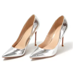 Metallic Mirrored Patent Leather Pointed Toe Stiletto Heels Office Pumps -Ladies Fashion Shoes mirrowed patent leather pointed toe stiletto heels office pumps 12 1.jpg.mst