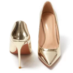 Metallic Mirrored Patent Leather Pointed Toe Stiletto Heels Office Pumps -Ladies Fashion Shoes mirrowed patent leather pointed toe stiletto heels office pumps 7 1.jpg.mst