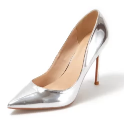Metallic Mirrored Patent Leather Pointed Toe Stiletto Heels Office Pumps -Ladies Fashion Shoes mirrowed patent leather pointed toe stiletto heels office pumps 8 1.jpg.mst