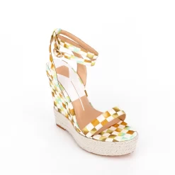 Women's Plaid Printed Open Wedge Heels Platform Ankle Strap Sandals -Ladies Fashion Shoes n105 12 1.jpg.mst