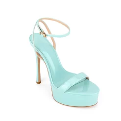 Cyan Patent Leather Platform Heel Stilettos Ankle Strap Heel Sandals -Ladies Fashion Shoes n107 1.jpg.mst