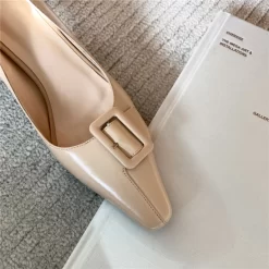 Office Mid Heel Work Shoes Square Toe Buckle Pumps For Women -Ladies Fashion Shoes office mid heel work shoes square toe buckle pumps for women 6 1 1.jpg.mst