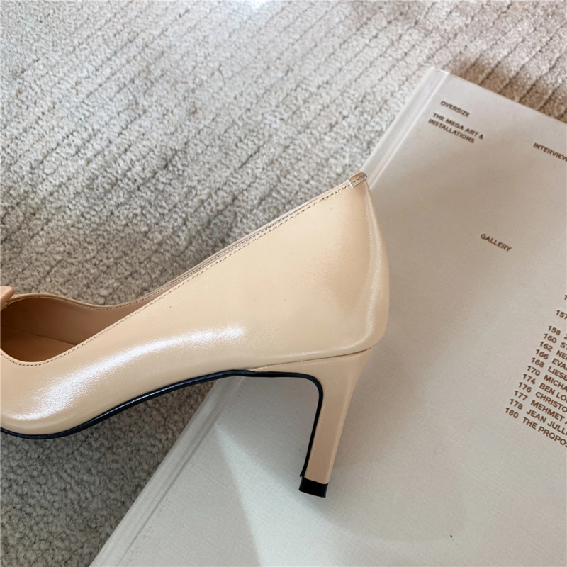 Office Mid Heel Work Shoes Square Toe Buckle Pumps For Women - Image 11